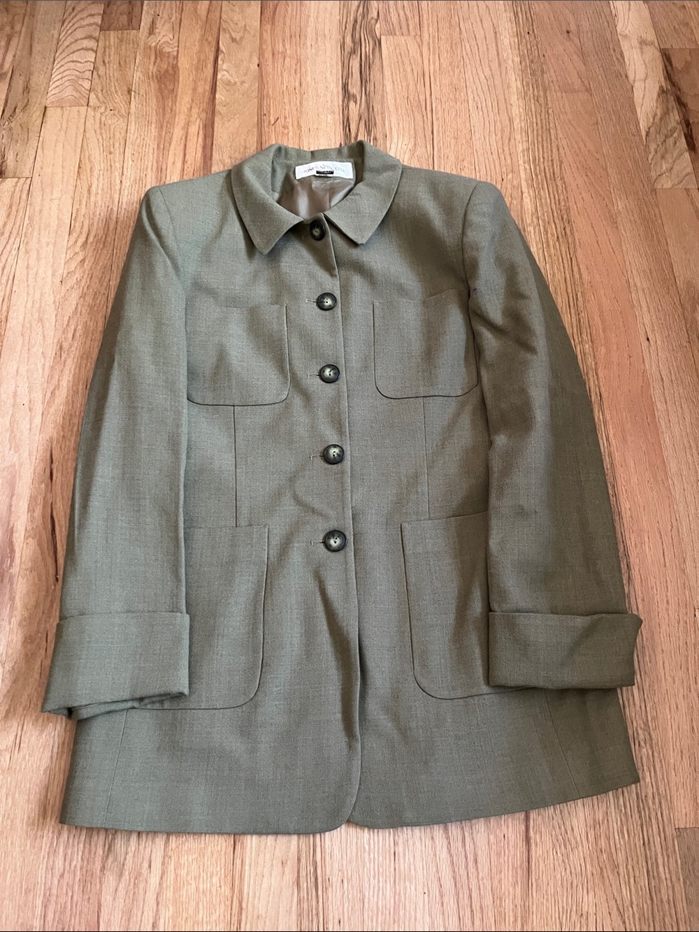 Sage Green Women's Button-Front Blazer